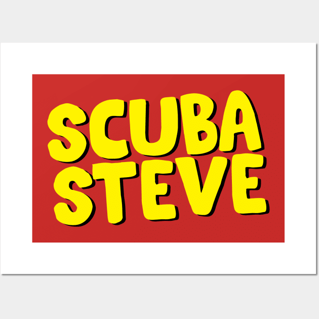 Scuba Steve //\\ Typography Design Wall Art by Trendsdk